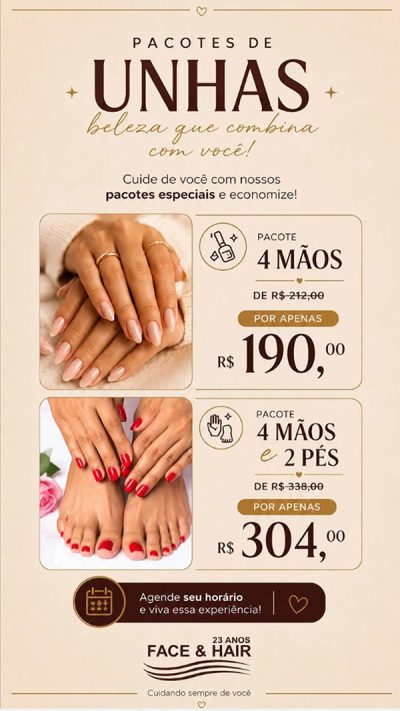 o melhor salão de beleza e estética do Morumbi promocao de unhas